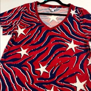 LuLaRoe All American Summer Large Christy